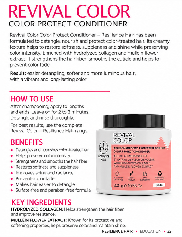 Revival Color – Après-Shampooing Protecteur Couleur — technical sheet