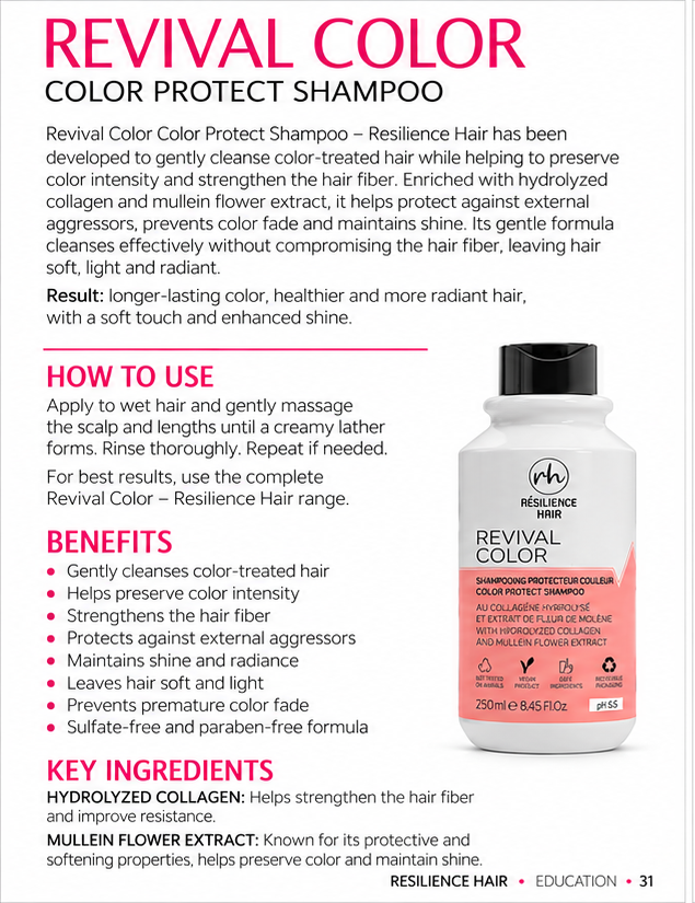 Revival Color – Shampooing Protecteur Couleur — technical sheet