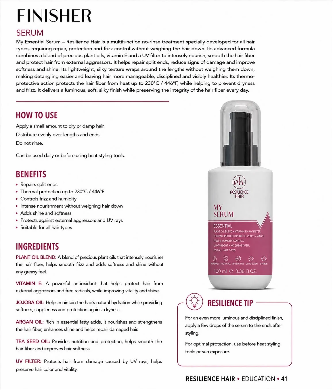 Mon Serum — technical sheet