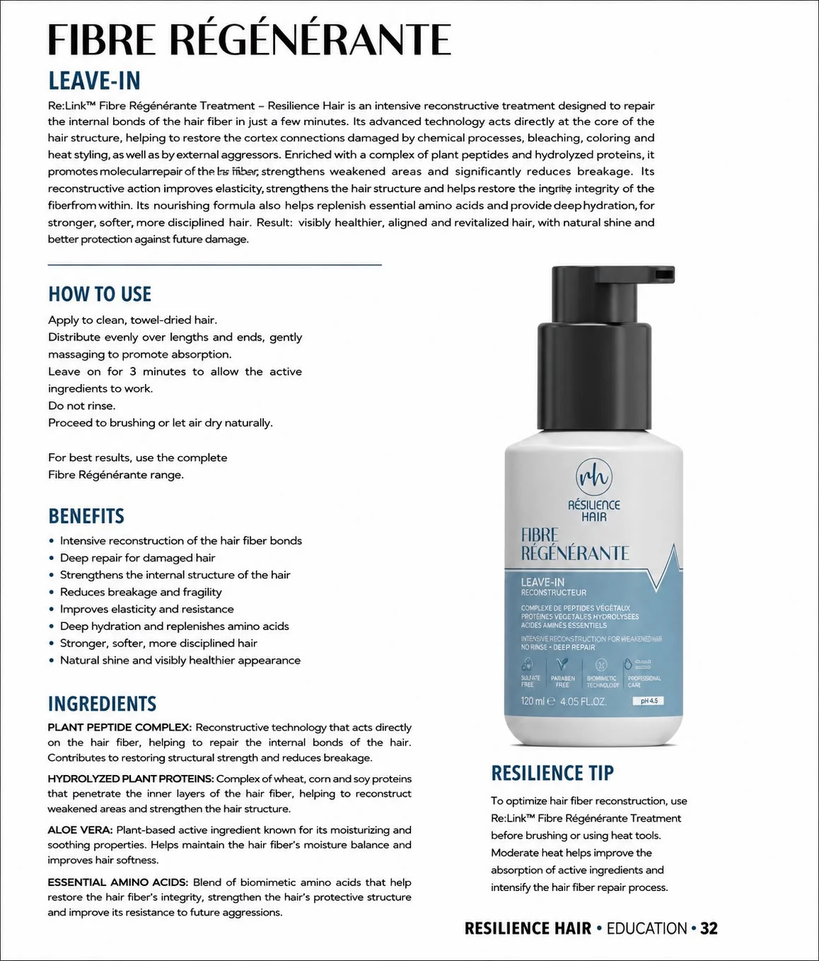 Mask Régénérant — technical sheet